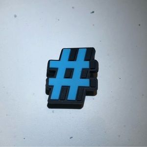 5/$10 Hashtag crocs charm/jibbitz